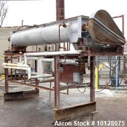 Used Twin Screw Stainless Steel Hollowscrew Dryer. Twin 12" diameter x 128" long scre