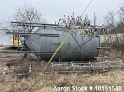 Used 17,000 Gallon Galvanized Steel Silo – Cone Bottom, Mounted on 8 Legs