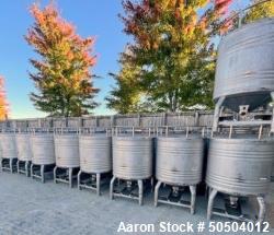 Used Liquid Storage Tote Bin, Stainless Steel, 800 Liter (211 Gal) Capacity