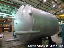 Unused 4,000-Gallon 316 Stainless Steel Storage Tank | 108” Dia x 108” H | Atmospheric Service | Dished Top & Bottom | 150# Flanged Fittings | Mill Finish