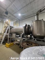 Used Aeroglide Rotary Dryer – Model R1-60-15 NSX, Stainless Steel