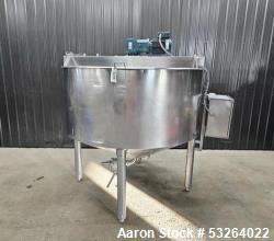 Used Chester Jensen X70N50 500 Gallon Jacketed Kettle – Stainless, Scrape Agitation, VSD, Food Grade