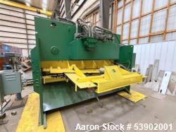 Used HTC Hydraulic Shear – 1/2" Mild Steel, 3/8" Stainless Capacity – Industrial Plate Cutting