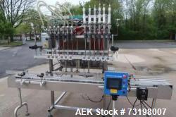 Used Inline Filling Systems Automatic Piston Filler – Model FP-6, Six Head, Stainless Steel