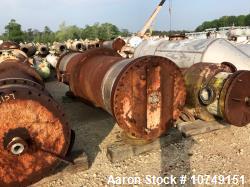 Used – J. Oat & Sons 1130 sq. ft. Vertical Shell & Tube Heat Exchanger – Carbon Steel Shell, 316 SS Tubes