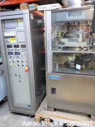 Used Kikusui Libra 2 Rotary Tablet Press – 36 Station – 216,000 Tablets/Hour – 16mm Max Tablet – Force Feeder – HMI – 2002
