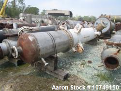 Used – Ohmstede 1083 sq. ft. Vertical Shell & Tube Heat Exchanger – Carbon Steel Shell, 304L SS Tubes