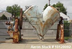 Used Patterson-Kelley 100 cu. ft. Twin-Shell Vacuum Dryer | 150 PSI / Full Vacuum | 10 HP Hazardous Duty | 304 SS | Serial #204190