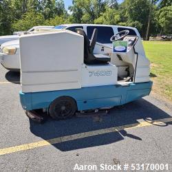 Used Tennant 7400 Industrial Riding Floor Scrubber – 45” Scrub Path | 70 Gal Tank | Recycling | Serial #7400-3850