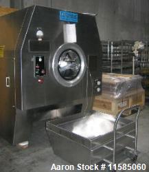 Used Vector HCF-130 Hi Coater Tablet Coater – 52" Drum, Stainless, Digital Controls, Spray Bar