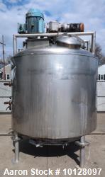 Used Vendome 1,400 Gallon Stainless Steel Processor | Dual Agitation | Jacketed | 100 PSI |
