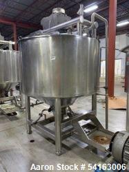 Used- Walker Stainless Jacketed 500 Galon Stainless Liquifier/Multi-Motion Mixer, Model PZ-MM. 316L stainless steel. Jacket ...
