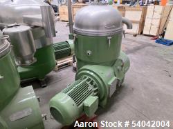 Westfalia RTA-140-51-S76 Disc Centrifuge – Solid Bowl, 5000 RPM, Stainless Steel, Dual Phase Discharge